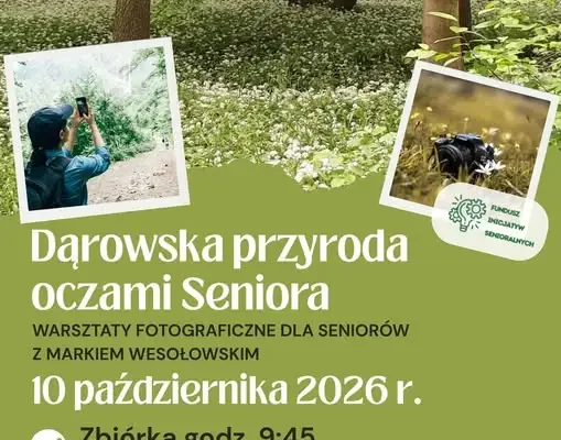 Bezpłatne warsztaty fotograficzne dla seniorów w Parku Zielona