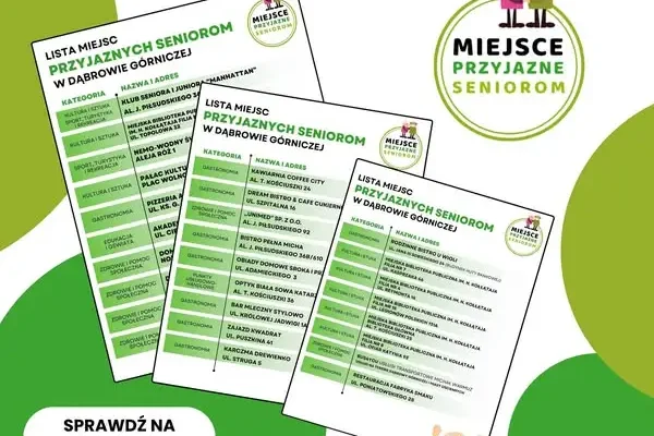 Dąbrowa Górnicza rozszerza sieć Miejsc Przyjaznych Seniorom