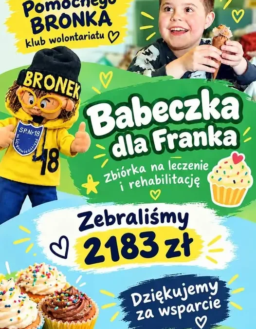 Pomocny Bronek podsumowuje zbiórkę: 2183 zł dla Franka