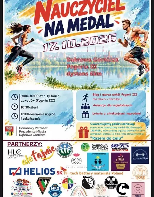 Bieg i marsz „Nauczyciel na medal” już w sobotę nad Pogorią III